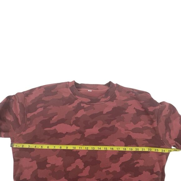 Lululemon Perfectly Oversized Crew Womens 8? Pink Camo Workout Fitness Active - Picture 6 of 7